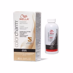 3.6oz ) Wella Color Charm Permanent Liquid Haircolor - 4NN + Developer (Vol. 20