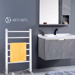 2-in-1 Electric Towel Warmer 100W Heater Drying Cloth Stand Rack