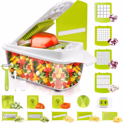 Vegetable Cutter Fruit Cutter 23 Pieces Vegetable Choppers Mandolin Slicer Onion Chopper Food ChopperÂ