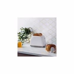 Russell Hobbs 26060 2 Slice Toaster - Contemporary Honeycomb Design with Extra Wide Slots and High Lift Feature, White