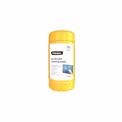 Fellowes 100 Screen and Keyboard Wipes Tub for Home and Office - Monitor/Laptop/iPad/Mobile Phone/Tablet Cleaning Wipes Singu ...