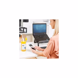 Fellowes 100 Screen and Keyboard Wipes Tub for Home and Office - Monitor/Laptop/iPad/Mobile Phone/Tablet Cleaning Wipes Singular Pack Multi
