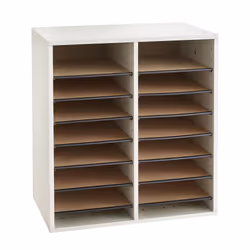 Safco 9422, 16 shelves, Grey, Letter, 495.3 mm, 298.4 mm, 533.4 mm