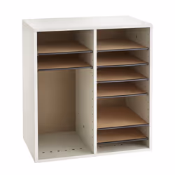 Safco 9422 literature rack 16 shelves Grey