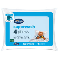 Silentnight Superwash Pillows 4 Pack Luxury Hypoallergenic