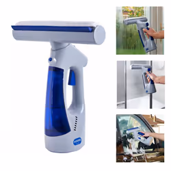 Addis 3-In-1 Rechargeable Window Vacuum With Integrated Spray & Microfibre Head