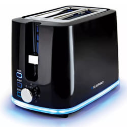 Blaupunkt 2 Slice Illuminating Toaster With Reheat & Defrost functions - Black