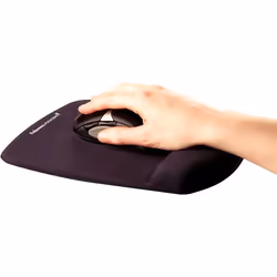 Fellowes Mouse Mat Wrist Support - PlushTouch Mouse Pad with Non Slip Rubber Base & Antibacterial Protection - Ergonomic Mouse Mat for Computer, Laptop, Home Office Use - Black - Additional view 7