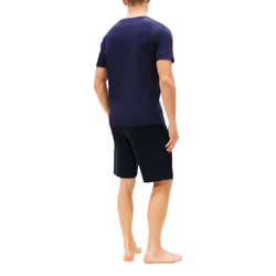 Tommy Hilfiger 10839 Mens T Shirts Crew Neck Short Sleeve Summer New Cotton Tee - Navy Blue, S