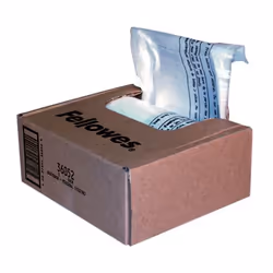 Fellowes Shredder Bags, Bag, Transparent, 156 mm, 74 mm, 76 mm, 580 g