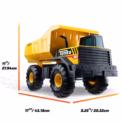 Tonka Steel Classics | Mighty Dump Truck | Kids Construction Toys for Boys and Girls, Vehicle Toys for Creative Play, Motor Skill Development for Kids