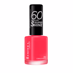Rimmel 60 Seconds Super Shine Nail Polish - 8 ml, Coralicious