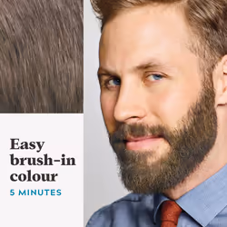 Just For Men Moustache & Beard Light Brown Dye, Eliminates Grey For a Thicker & Fuller Look With An Applicator Brush Included Ã¢ M25