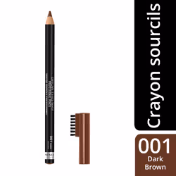 Rimmel London Soft Kohl Smudge-proof Eyeliner Pencil, Jet black, 1.2 g & London Professional Eyebrow Pencil, Dark Brown, 1.4g