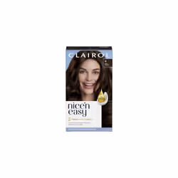 Clairol Nice'n Easy CrÃme Permanent Hair Dye, 4 Dark Brown, 230g