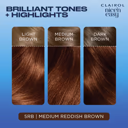 Clairol Nice'n Easy CrÃme Permanent Hair Dye, 5RB Medium Reddish Brown, 115g