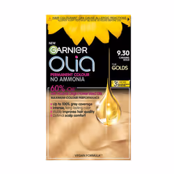 Garnier Olia Gold 9.30, No Ammonia Permanent Hair Dye, Caramel Gold, 6 Count (Pack of 1)