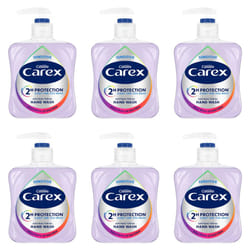 Carex Dermacare Sensitive Antibacterial Hand Wash, Soap for Senstive Skin, Gentle and Protects Hands, Bulk Buy, Pack of 6 x 250ml