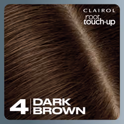 Clairol Root Touch-Up Permanent Hair Dye, 4 Dark Brown (Packing May Vary)