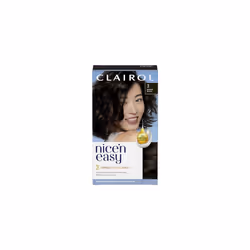 Clairol Nice'n Easy CrÃme, Natural Looking Oil Infused Permanent Hair Dye, 3 Brown Black