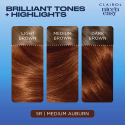 Clairol Clairol Nice'n Easy CrÃme, Natural Looking Oil Infused Permanent Hair Dye, 5R Medium Auburn