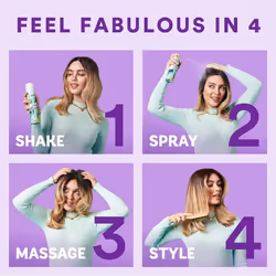 Batiste Dry Shampoo in Blush 350ml, Floral & flirty Fragrance, No Rinse Spray to Refresh Hair in Between Washes