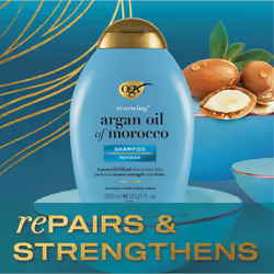 OGX Argan Oil of Morocco Sulfate Free Shampoo for Dry Hair, 385ml (Pack of 1)