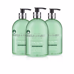 Baylis & Harding Aloe, Tea Tree & Lime Anti-Bacterial Hand Wash, 500 ml (Pack of 3) - Vegan Friendly
