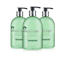 Baylis & Harding Aloe, Tea Tree & Lime Anti-Bacterial Hand Wash, 500 ml (Pack of 3) - Vegan Friendly