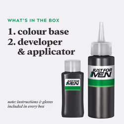 Just For Men Original Formula Medium-Dark Brown Hair Dye, Targets Only The Grey Hairs, Restoring The Original Colour For a Natural Look Ã¢ H40