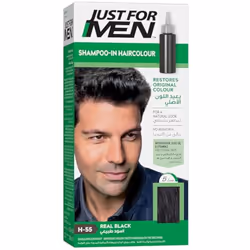 Just For Men Original Formula Real Black Hair Dye, Targets Only The Grey Hairs, Restoring The Original Colour For a Natural L ...