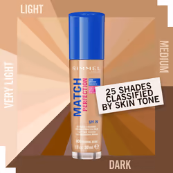 Rimmel Match Perfection Foundation, SPF 20, 400 Natural Beige, 30 ml