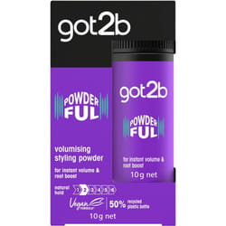 Got2b Powder'ful Volume Unisex Root Hair Styling Powder, For Instant Volume and Root Boost, Vegan, 10g
