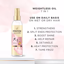 Pantene Hair Oil and Heat Protection Spray 145ml