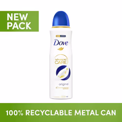 Dove Advanced Care Original Anti-perspirant Deodorant Spray with Triple Moisturising technology aerosol for 72 hours of protection 200 ml