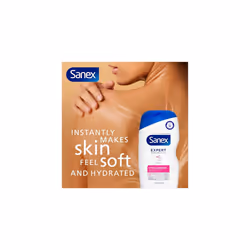 Sanex Body Wash, Expert Skin Health, Hypoallergenic Shower Gel, Dermatologist Tested Gentle for Very Sensitive Skin, Multipack, 6 Pack, 450ml Bottles