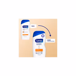 Sanex Body Wash, Expert Skin Health, Sensitive Shower Gel, Dermatologist Tested Gentle for Sensitive Skin, Multipack, 6 Pack, 450ml Bottles