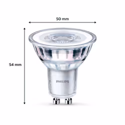 PHILIPS LED Classic Spot Light Bulb 6 Pack [Warm White 2700K - GU10] 35W, Non Dimmable. for Home Indoor Lighting.