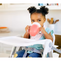 Munchkin Miracle 360 6+ Months Baby Sippy Cups | Free Flow Beaker for Toddlers Baby Water Bottle with Easy-Grip Handles| 207 ml | 2 Pack| Pink