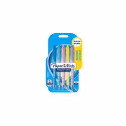 Paper Mate Flexgrip Ultra Pastel Ballpoint Pens | Medium Point (1.0mm) | Black Ink | Pastel Barrels | 5 Count