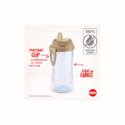 NUK First Choice+ Kiddy Cup Toddler Cup | 12 Months+ | Leak-Proof Toughened Spout | Clip & Protective Cap | BPA-Free | 300 ml | Disney Lion King