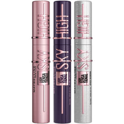 Maybelline New York Lash Sensational Sky High Mascara, Volumising & Lengthening, Washable Flake-Free Formula: Twilight + Space Diamond (Trio Bundle)