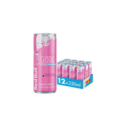Red Bull Energy Drink Sugar Free Pink Edition Forest Fruits, 250 ml x12