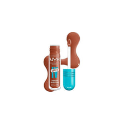 NYX Professional Makeup Lip IV Hydrating Gloss Stain, Lip Gloss, Up to 12HR Hydration, High Pigment, Wet Shine Finish, Caramel Drip