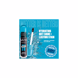 NYX Professional Makeup Lip IV Hydrating Gloss Stain, Lip Gloss, Up to 12HR Hydration, High Pigment, Wet Shine Finish, Grape Gushin'