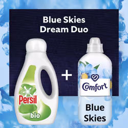 Comfort Blue Skies Fabric Conditioner with Stay Fresh technology for 100 days of freshness + fragrance* 264 washes (8x 990 ml)