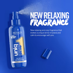 UniqOne Revlon Hair Treatment - Relaxing Fragrance Leave-in Professional Multi-benefit Hair Treatment - Repair, Detangle, Vanilla & Jasmine - 150 ml