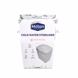 Milton Cold Water Steriliser (White), Packaging may vary