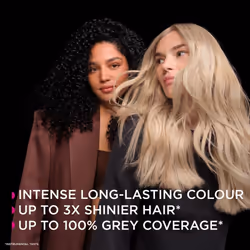 Garnier Olia Permanent Hair Dye, No Ammonia, Full Grey Coverage, Long-lasting Colour & Shine, Vegan Formula, Colour: 3.0 Soft Black, 230g