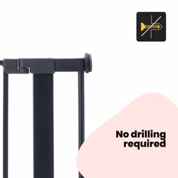 Safety 1st 7 cm Gate Extension, Compatible with Safety 1st Easy Close Metal Gate, extension for baby gate, Black, 7 cm